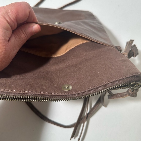 The Sak Brown Crossbody Bag with Metallic Accents - Picture 9 of 11